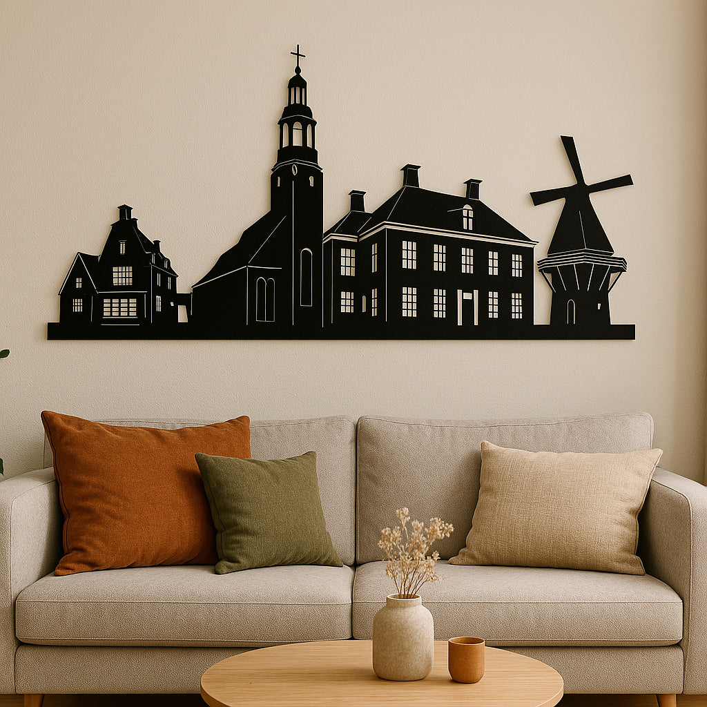 Metalen wanddecoratie maatwerk opdracht
