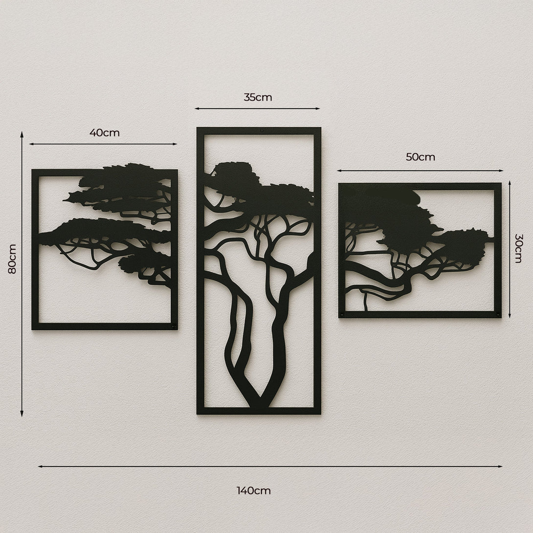 Afrikaanse boom - drieluik - Lifestaal