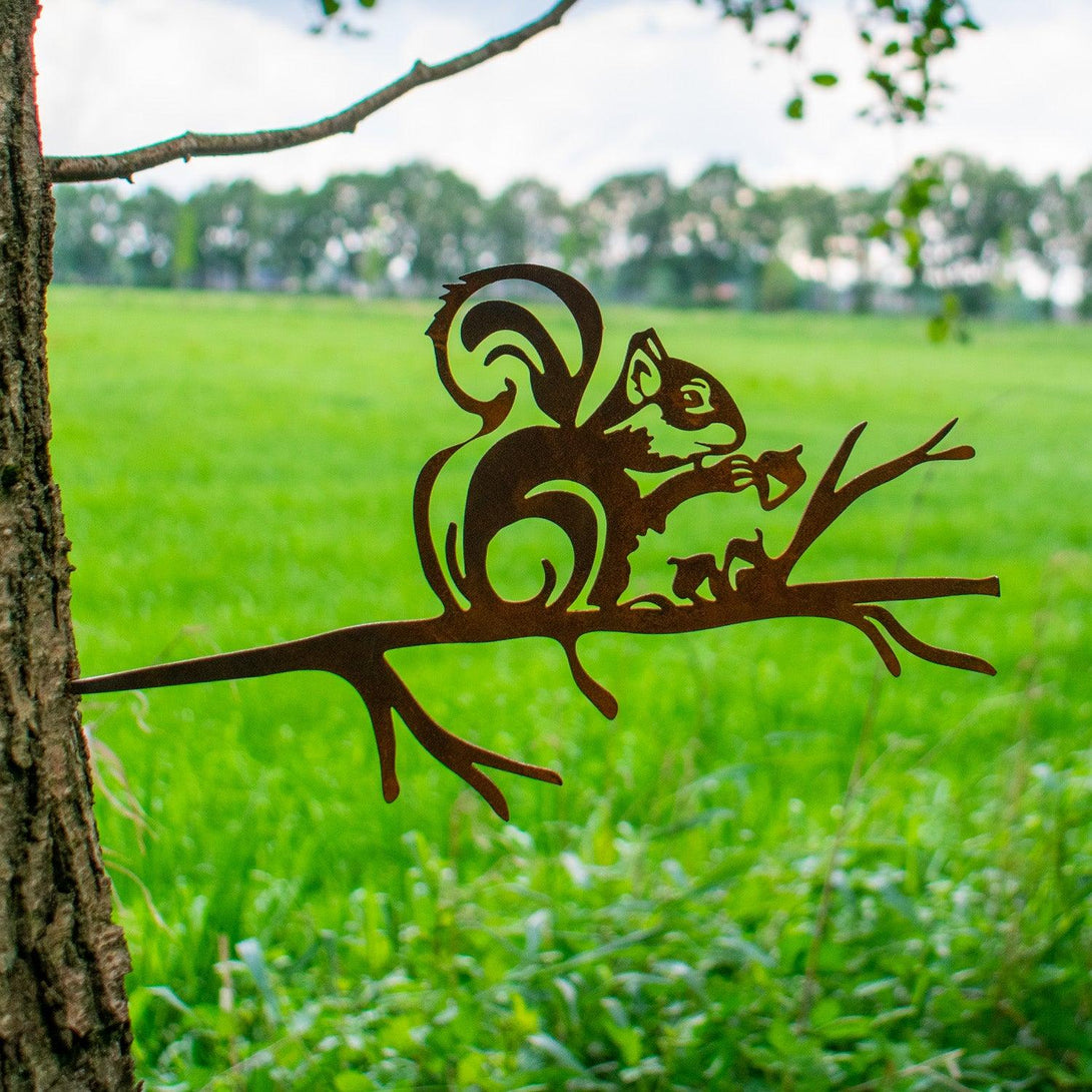 Metalbirds - Eekhoorn - 30x17cm - Lifestaal