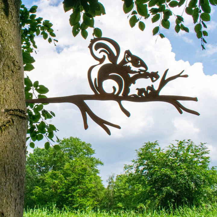 Metalbirds - Eekhoorn - 30x17cm - Lifestaal