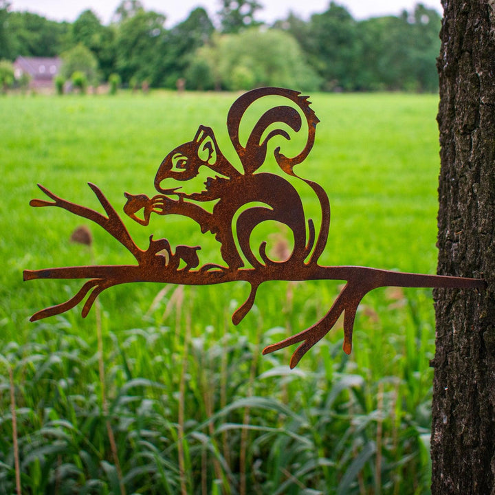 Metalbirds - Eekhoorn - 30x17cm - Lifestaal