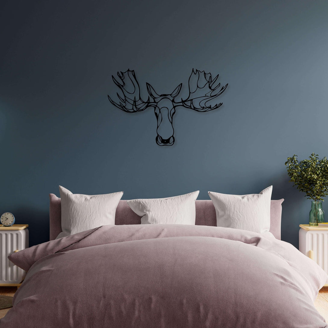 Metalen wanddecoratie - Eland - Lifestaal