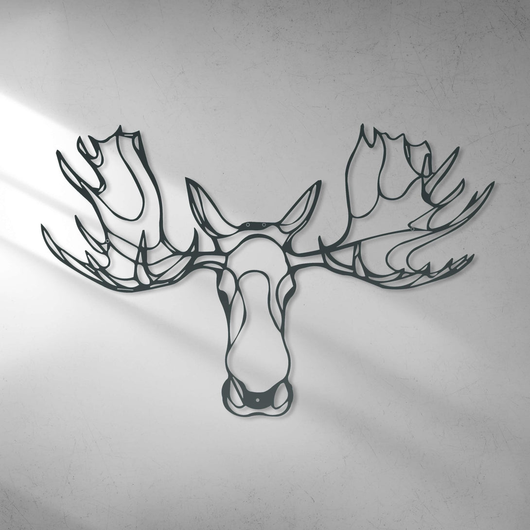 Metalen wanddecoratie - Eland - Lifestaal