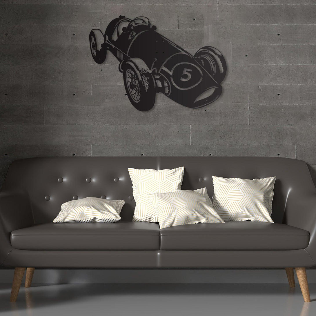 Metalen wanddecoratie - Ferrari 500 - Lifestaal