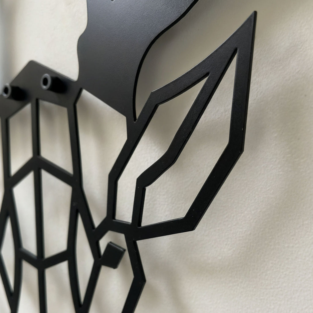 Metalen wanddecoratie - Hert - Lifestaal