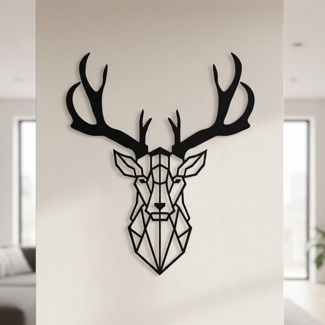 Metalen wanddecoratie - Hert - Lifestaal