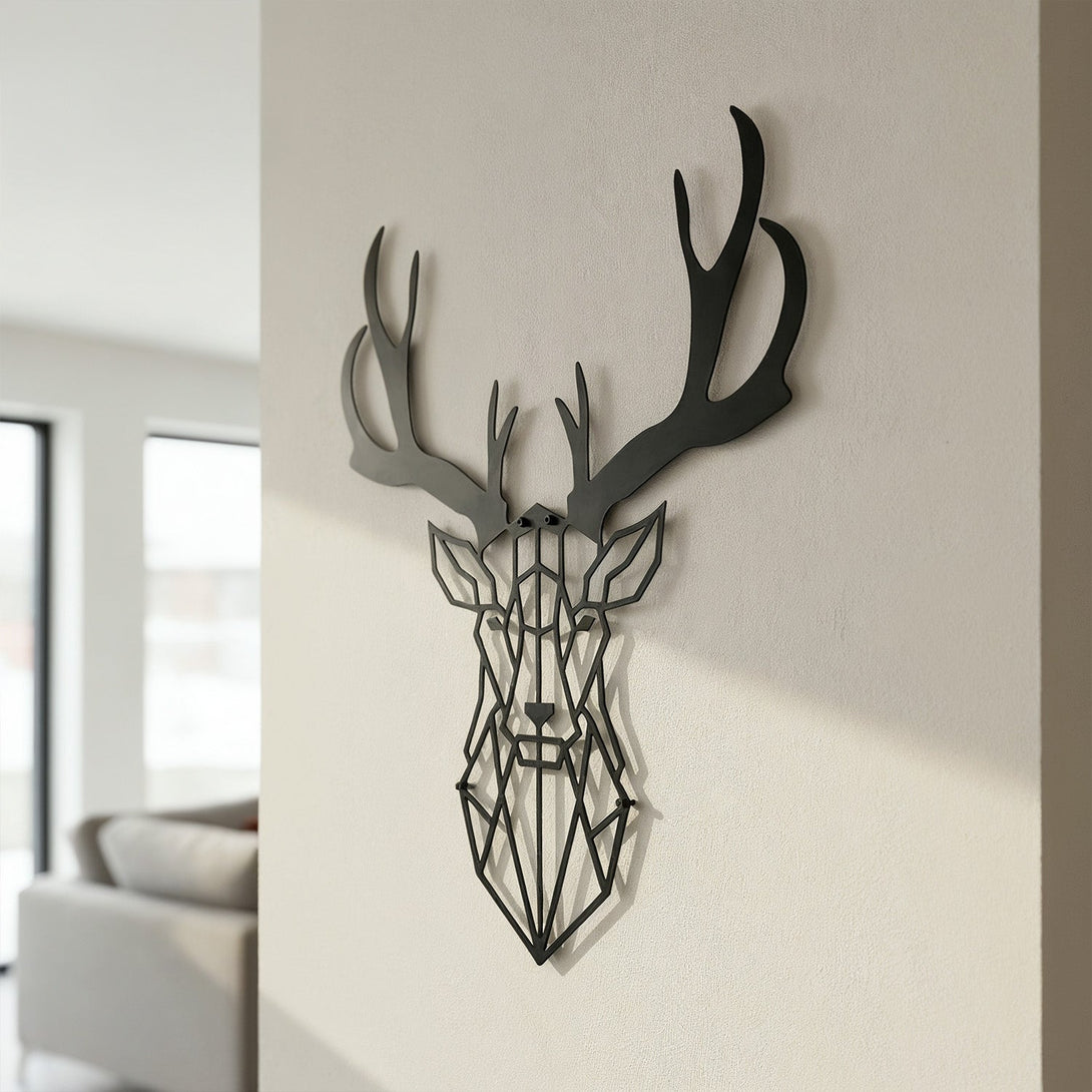 Metalen wanddecoratie - Hert - Lifestaal