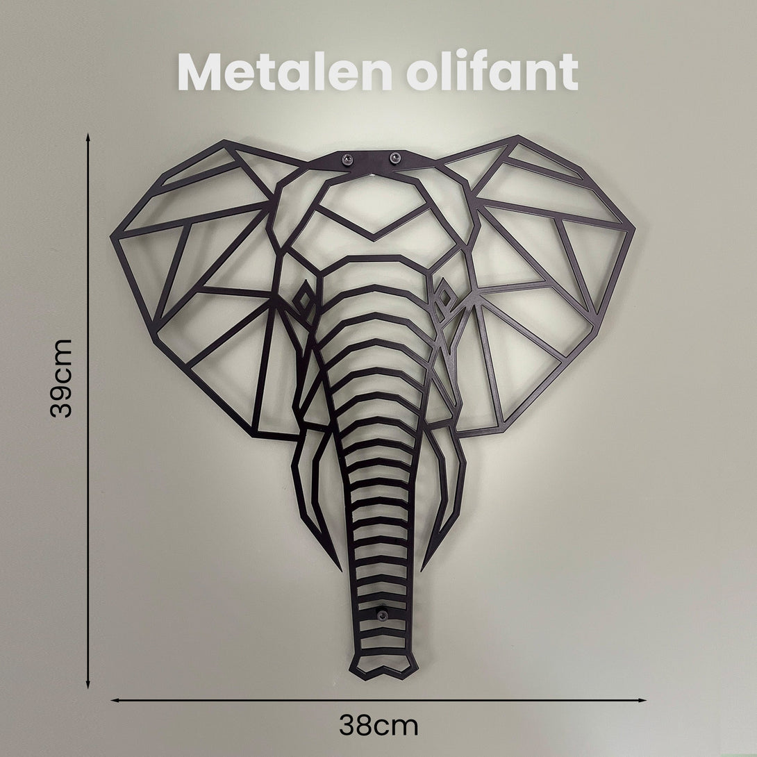 Metalen wanddecoratie - Jungle dieren - Lifestaal