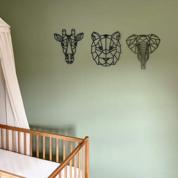 Metalen wanddecoratie - Jungle dieren - Lifestaal