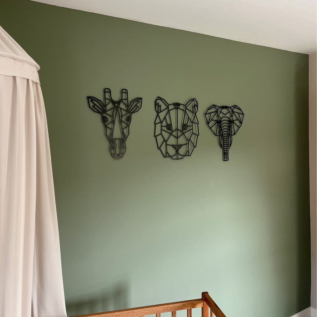 Metalen wanddecoratie - Jungle dieren - Lifestaal