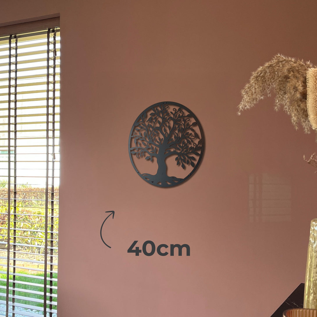 Metalen wanddecoratie - Levensboom 40/60/80cm - Lifestaal