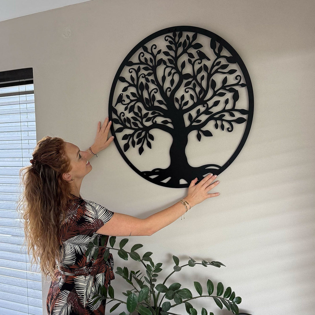 Metalen wanddecoratie - Levensboom 40/60/80cm - Lifestaal