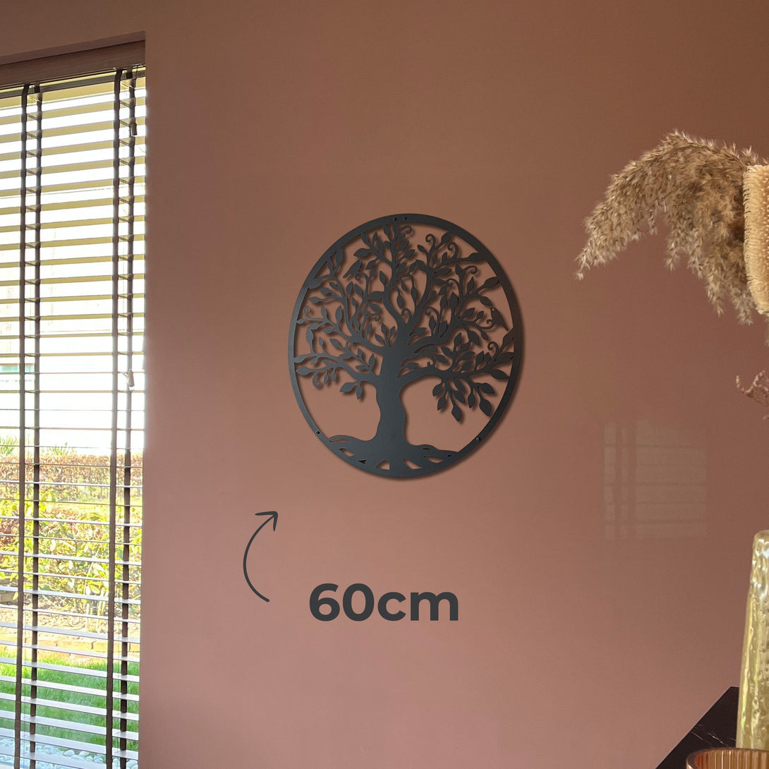 Metalen wanddecoratie - Levensboom 40/60/80cm - Lifestaal