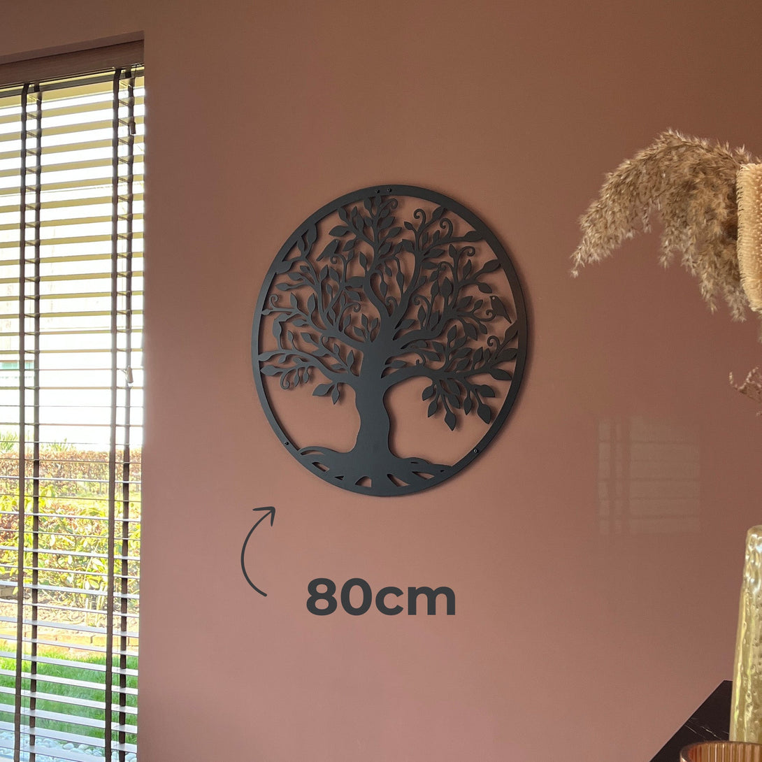 Metalen wanddecoratie - Levensboom 40/60/80cm - Lifestaal