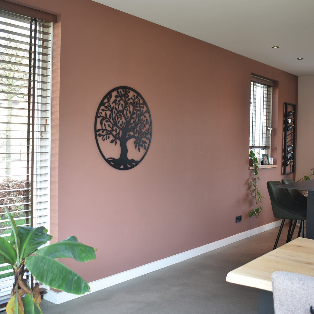 Metalen wanddecoratie - Levensboom 60/80cm - Lifestaal