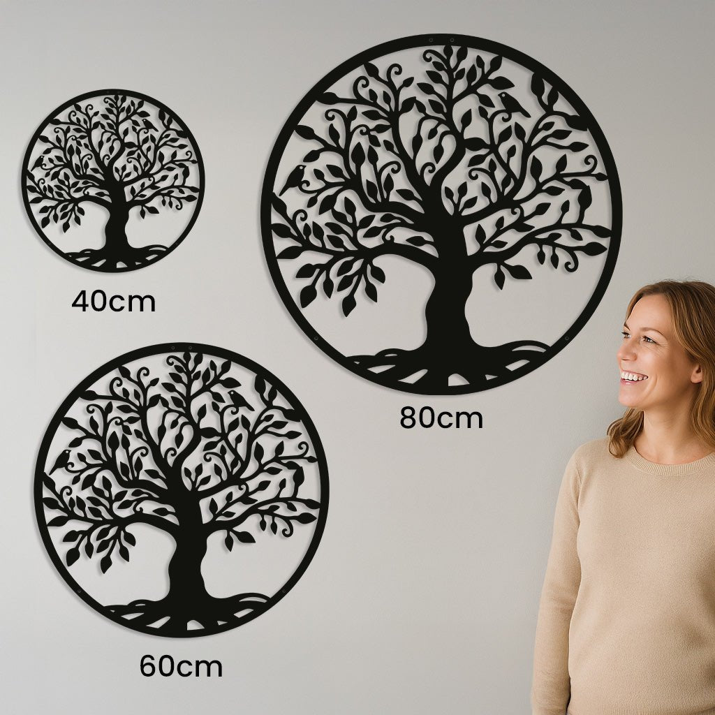 Metalen wanddecoratie - Levensboom - Lifestaal