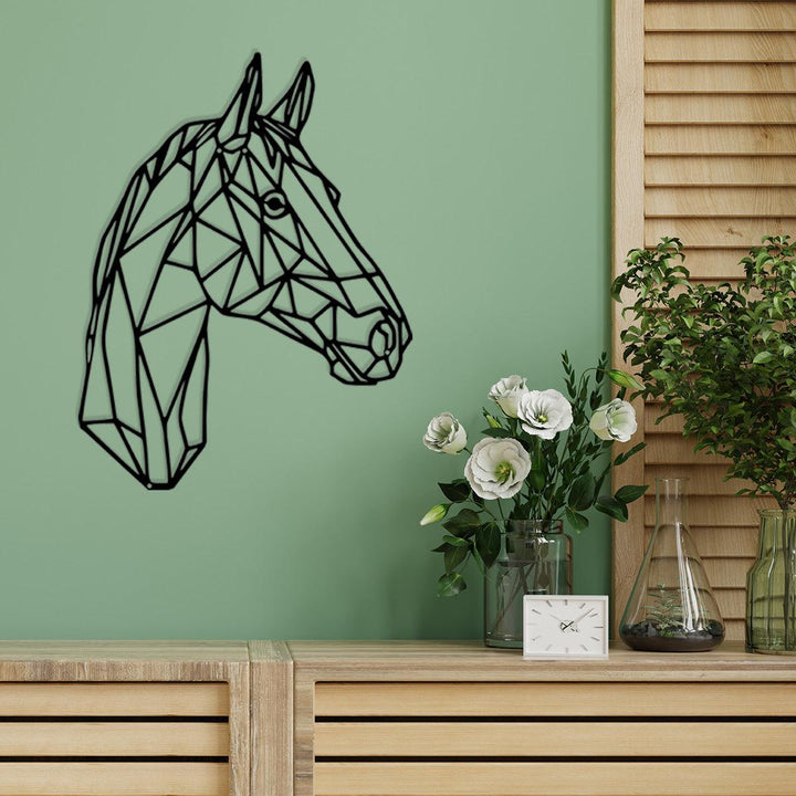 Metalen wanddecoratie - paard - Lifestaal