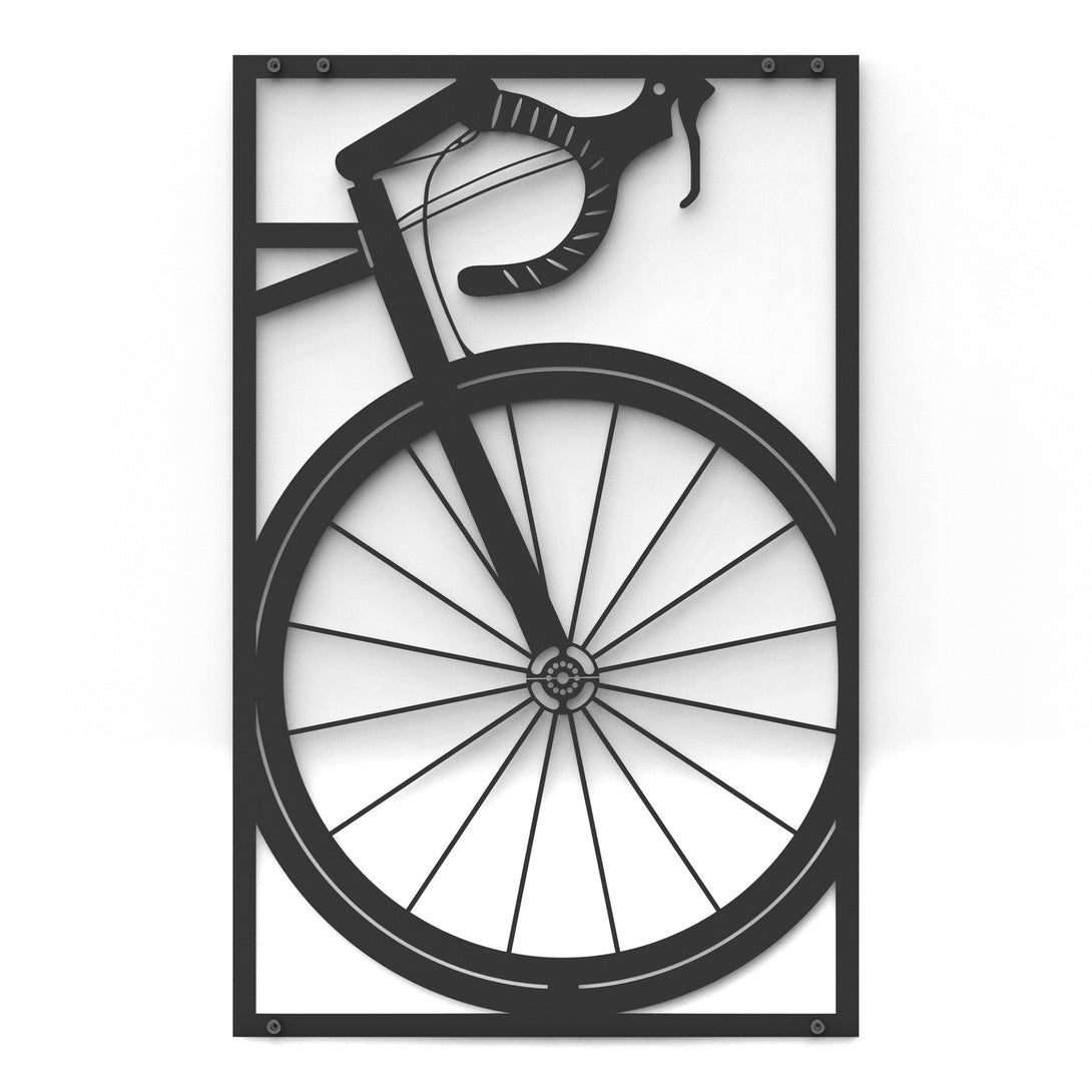 Metalen wanddecoratie - Wielrenfiets XL - Lifestaal