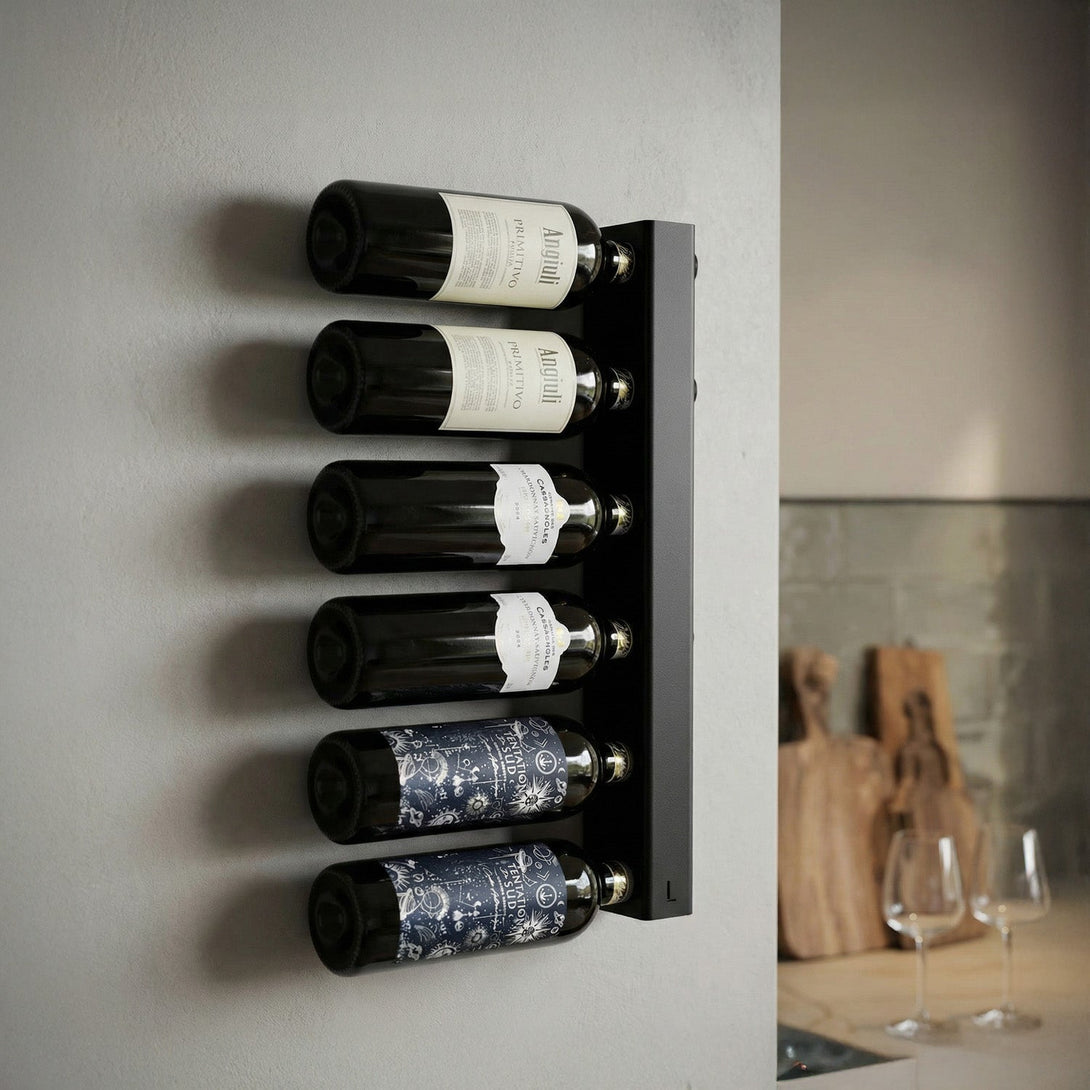 Stijlvol en sfeervol wijnrek 6 of 10 flessen - Lifestaal
