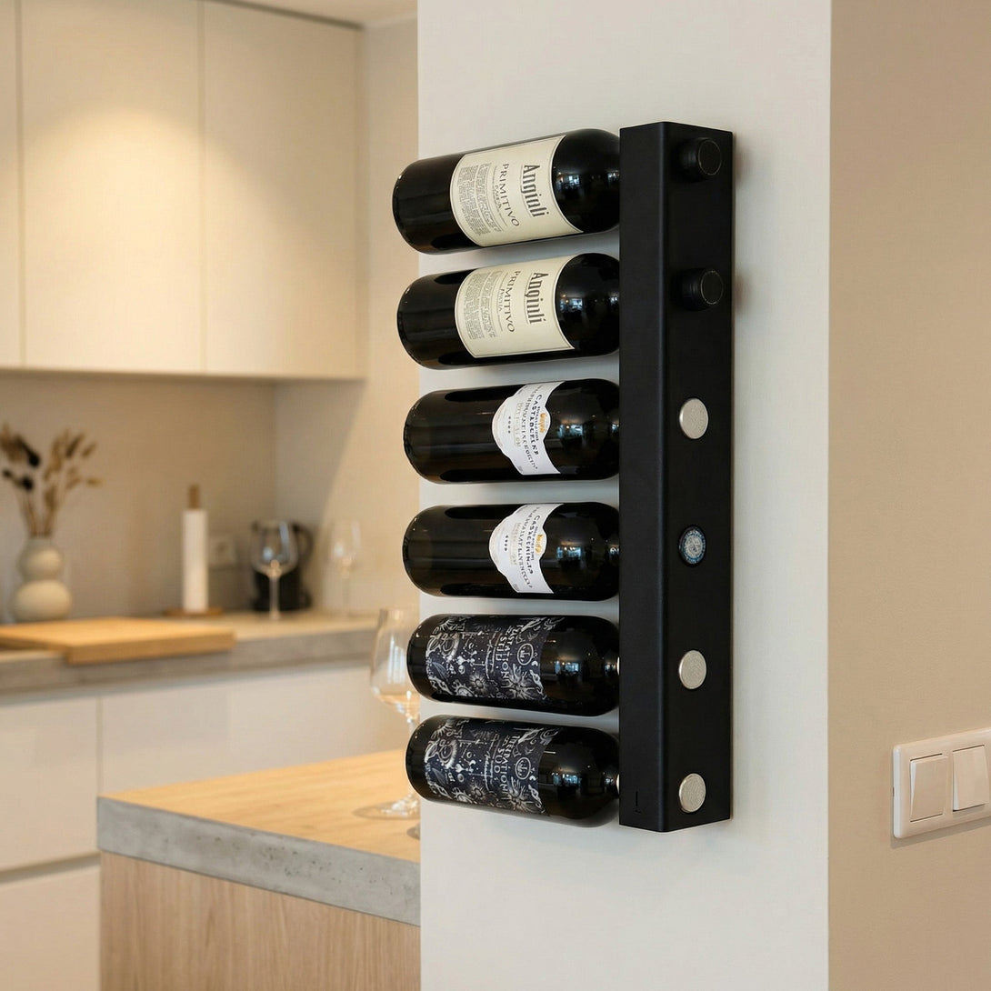 Stijlvol en sfeervol wijnrek 6 of 10 flessen - Lifestaal
